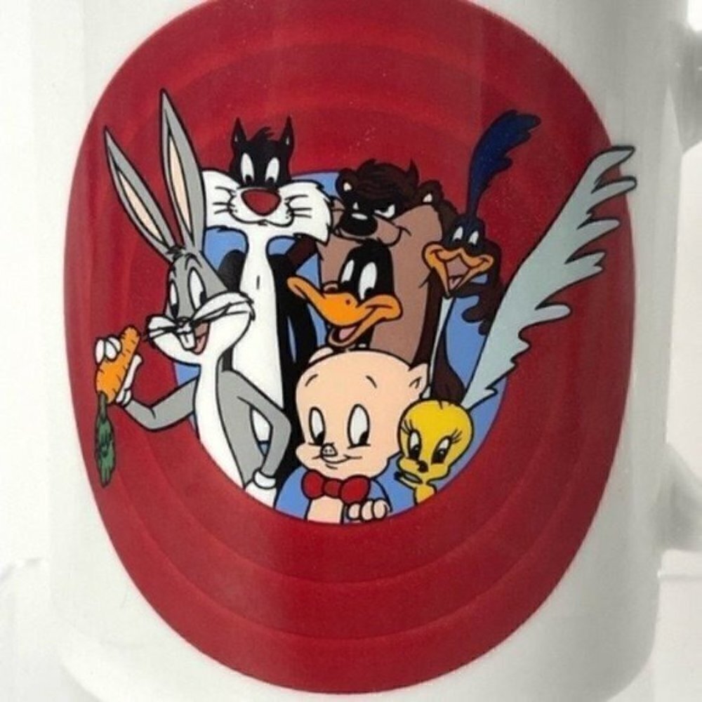 Vintage Looney Tunes Warner Bros 1991 mug “That’s all Folks!” 10 ounce Cup - Picture 10 of 12